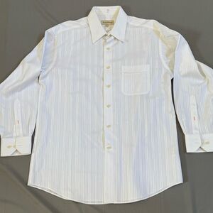 Tommy Bahama Men's White Button Down Long Sleeve Shirt Size 16 Inch Collar 32-33